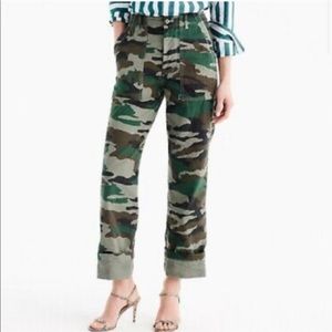 J.Crew Foundry Camouflage Wide Leg Pants